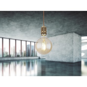 Led žiarovka Filament, sklo amber, Globe, Ø 95, V: 140, 1xE27 LED 7W 230V, 700lm, 2700K obrazok-2